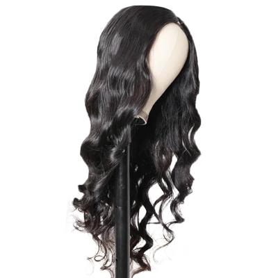 China Black Curly Water Wave 13x6 Lace Front Synthetic Wig Long Hair For Sex Women Hair Mix Wigs for sale