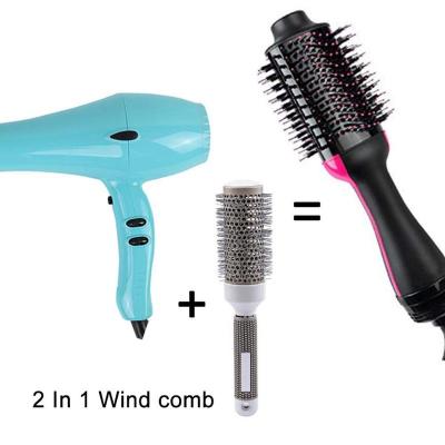 China Newest Full Car QC Control 3 in 1 Electric Hair Brush Straightening Comb Hair Dryer, Straightener, Brush, Curler for sale