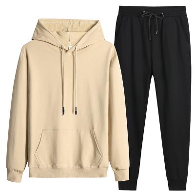 China QUICK DRY Cotton Jumper Men Wholesale Plain Solid Color Winter Hoodie Unisex 100% Pullover Set for sale