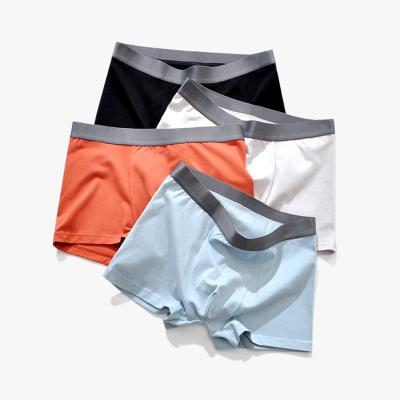 China Pocket Waistband Tops Antibacterial Elastic Men Shorts Briefs 95%Cotton 5% Spandex Breathable Men Underwear Boxer Briefs for sale