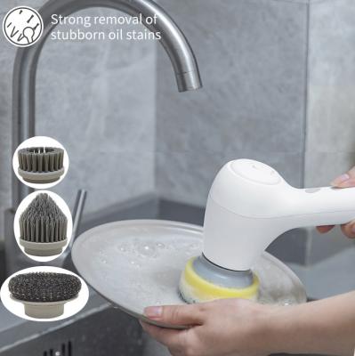 China Sustainable Every home Washing Polishing Tools Rechargeable Cleaning Brush Handheld Electric Scrubber Kitchen Dishwasher Sink Clean Machine for sale