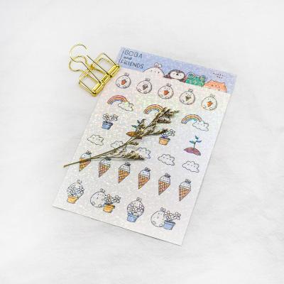 China Waterproof High Quality Custom Printed Removable Adhesive Die Cut Planner Stickers for sale