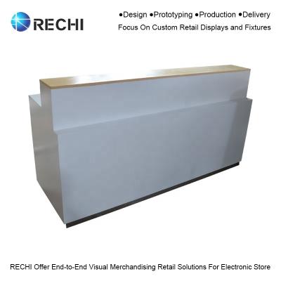 China Retailer Electronic Chain Store RECHI Custom Design And Make Checkout Counter For Mobile Phone Concession Retail Store Fixt MC01 for sale