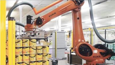 China Solution Provider Industrial Robots Palletizing Work Station KRC4 KUKA for sale