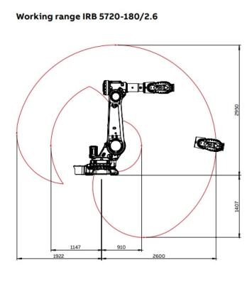 China Robot Maintains Every One Year Or 10000 Hours Industry Robot Arm With 990KG Capacity And Celling Mounting Position for sale