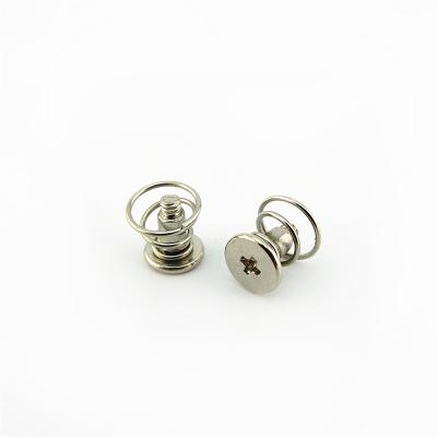 China Custom Connections Furniture Metal Nickel Platec Spring Screw For Hook for sale