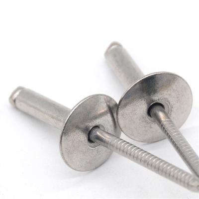 China Large Connection Head Mushroom Head Aluminum Rivet Body Soft Stainless Steel Blind Rivets for sale