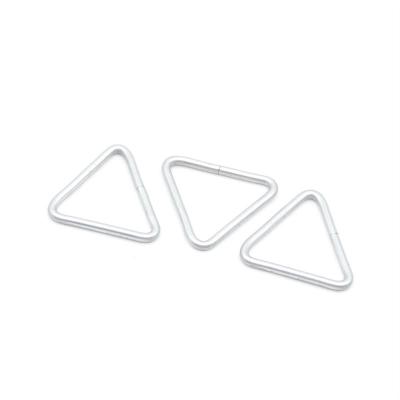 China Fit Closed Spring Stainless Steel Triangle Triangle Spring Ring Delta Rivet For Bags for sale