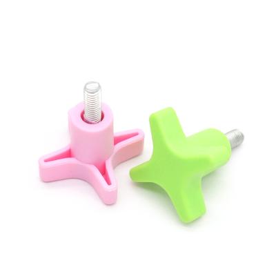 China Pan Various Colors Plastic Head Adjustable Handle Thumb Screw Feet Furniture Screw for sale