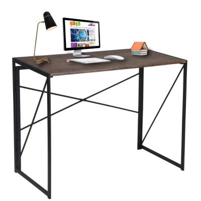 China Modern Simple Extendable Study Desk Folding Industrial Style Laptop Table for Home Office Writing Computer Desk for sale