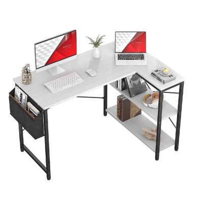 China Other Cheap White Computer Desk Modern Design Office Physical Channels Home Corner Desk Tables L Shaped for sale