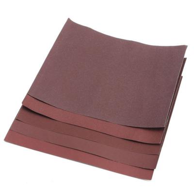 China Long Life High Performance Aluminum Oxide Paper Red Sandpaper Emery Paper for sale