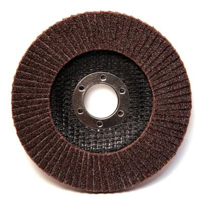 China Brushed Polishing Abrasive Disc Resin Sandpaper Disc T27 Red Flexible Flap Disc for sale