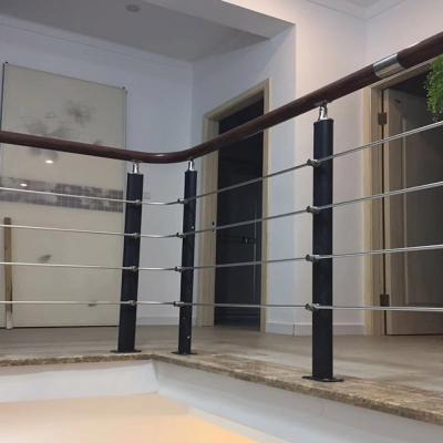 China xtm modern glass rail wooden balcony railings for sale