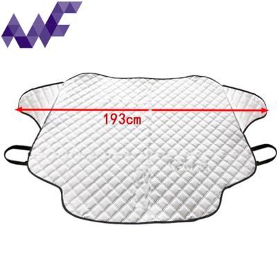 China Anti snow/UV/wind High Front Car Windshield Thick Snow Cover With 2 Ear Block For All Seasons for sale