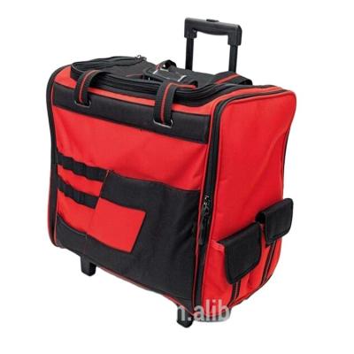 China Multi-Function 18-Inch Rolling Tool Bag And Tool Holder Water Resistant 600 Denier Polyester for sale