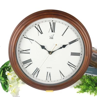 China Vintage Antique European Retro London Classic Style Traditional Home Ornamental Wall Clock With Roman Numerals for sale