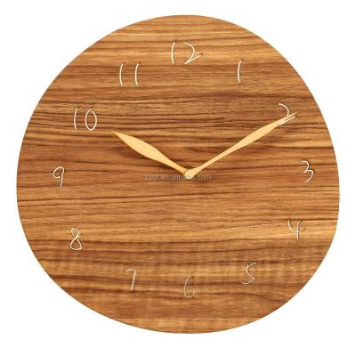 China Customized creative cheap FOLDER factory shape wooden MDF wall clock for sale