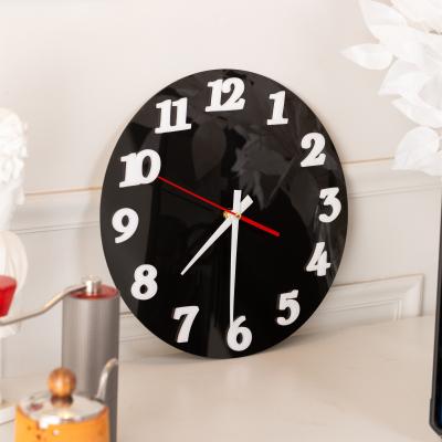 China FOLDER 3D Effect DIY Wall Clock Acrylic Modern Creative Popular Wall Clock Gift Wall Clock For Home Decor for sale