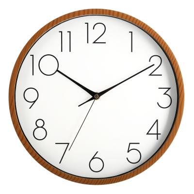 China BRIEF Home Office Decoration Round Shape Modern Plastic Nordic Wall Clock for sale