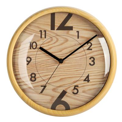 China Simple design hot quartz bedroom sales BREF plastic clock for decorative wall for sale