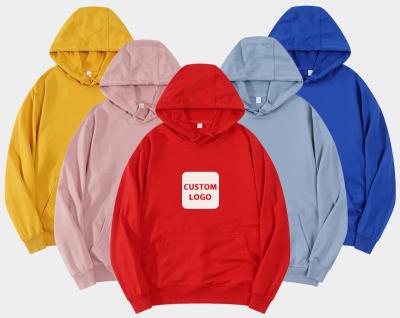 China high quality 100% cotton men's unisex hoodies Anti-wrinkle Logo Oversized Plain Sweatshirts custom made plus size men's hoodies for sale