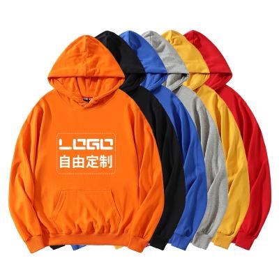 China Anti-wrinkle OEM Plus Size Cotton Hoodies Pullover Sweatshirt Unisex Heavy Fleece Men's Oversized Custom Hoodies for sale