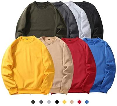 China Custom 100% cotton pullover hoodies crew neck logo sweatshirt Anti-wrinkle cotton long sleeve men's hoodies for sale