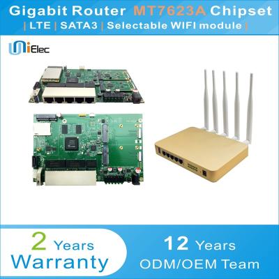 China ENTERPRISE MTK MT7623 Wireless Router LTE 4G WIFI OpenWrt MT7603 MT7612 MT7615 MT7623A Chipset PCBA ODM OEM Sim Card Board for sale