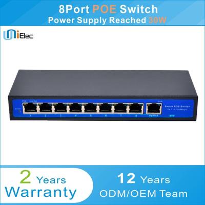 China POE RTL8309 8 Port Ethernet Network Switch PCBA Custom 100Mbps OEM ODM ODM for sale