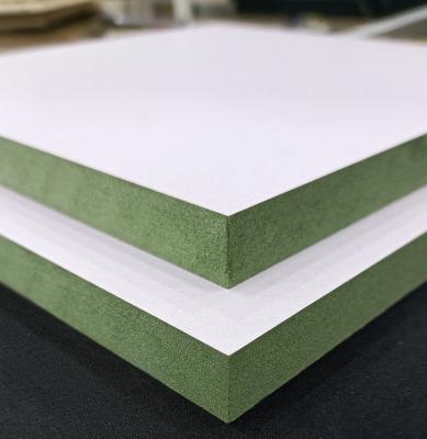 China 1.5mm-25mm HDHMR Board Waterproof Green MDF E0 Water Resistant MDF Sheets for sale