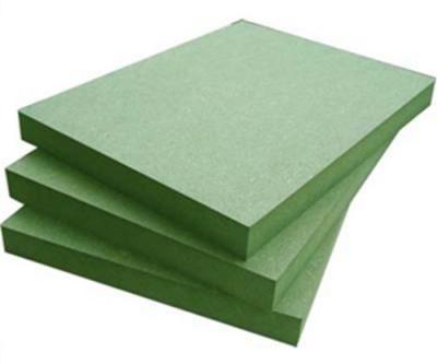 China Laminated Melamine Green Hdhmr Board E0 MDF Moisture Resistant Board for sale