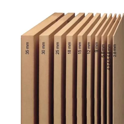 China Lightweight Medium Density Fiberboard E0 E1 3mm MDF Board for sale