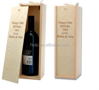 China Bottle Personalized Mr. & Mrs. Wine Box /Champagne Red Wine Wine Box Wedding Gift Box for sale