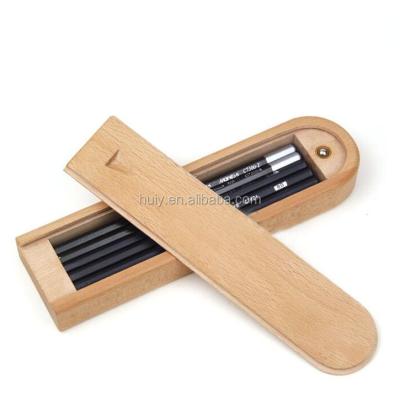 China China cheap sliding lid wooden pencil case, beech wood pencil case for sale