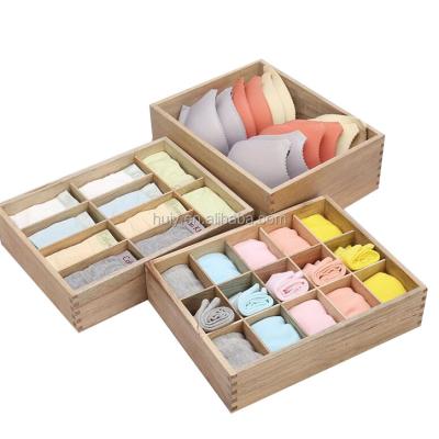 China China Wholesale Customized Home Wooden Underwear Clothes Box for sale