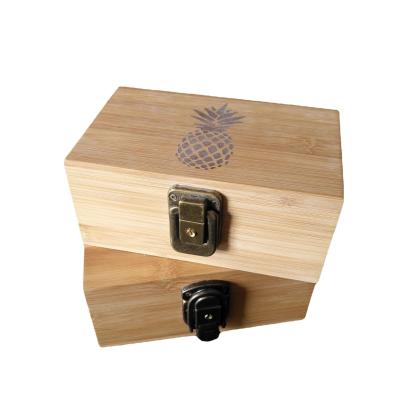 China Chinese Recyclable Luxury Food Packaging Box Handmade Food Packaging Wooden Box Dispenser for sale