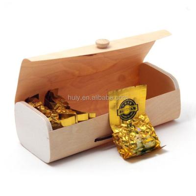 China China Custom Small Round Wooden Tea Box, Wooden Bark Tea Bag Box For Sale for sale