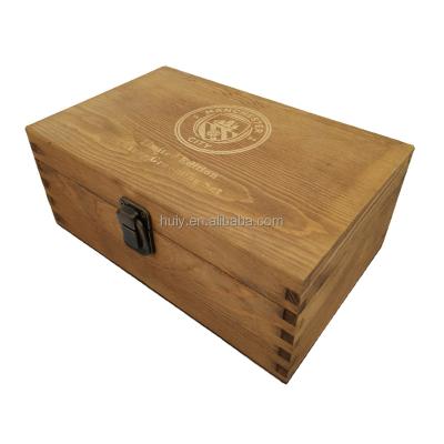 China Best Selling Products Handmade In Italy Solid Wood Mini Tea Bag Gift Box Customized Wooden Gift Box for sale