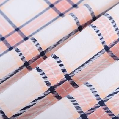 China Soft Hand Feel 100% Cotton Anti-Static Check Printed Peach Finish Flannel Fabric for sale