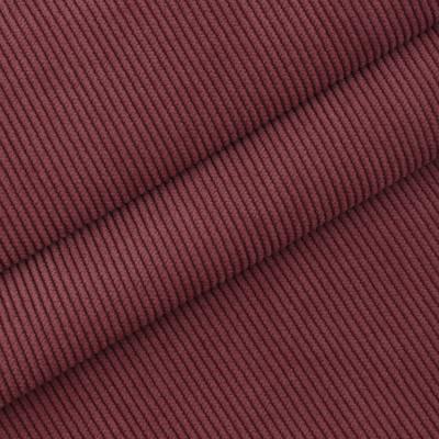 China 16 wale wine red cotton stretch corduroy fabric anti static wholesale for sale