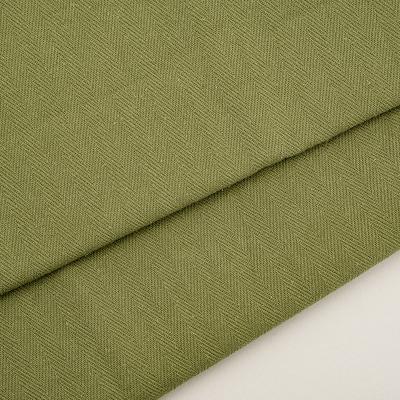 China Antistatic Custom Color Army Green Cotton 230gsm Herringbone Fabric for sale