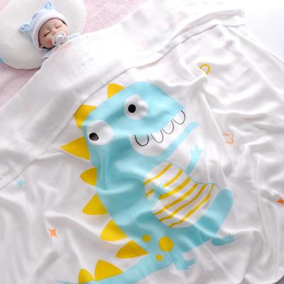 China Breathable 30% Cotton Gauze Anti-Static Bamboo Newborn Baby Blanket Super Soft for sale