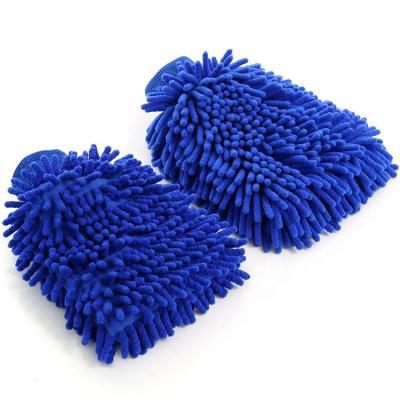 China 15*23*3.5CM Size 80g Medium Sustainable Microfiber Chenille Glove For Cleaning for sale