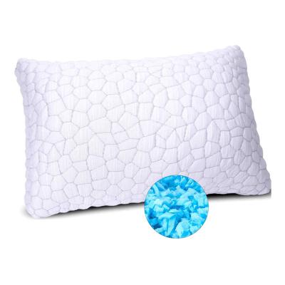 China Anti Dust Mite Cooling Memory Foam Bamboo Adjustable Shredded Pillow For Bed Sleeping for sale