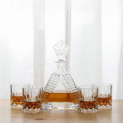 China NOVARE COURANT Amazone Diamond Triangle Whiskey Decanter Set hot sale with free shipping for sale