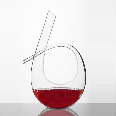 China Wholesale Unique Clear Glass Crystal Wine Decanter For Gift 1100ml STOCK for sale