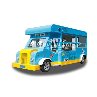 China Easy Operate Wholesale Price Fast Food Truck Mobile Food Cart Trailer Food Selling Van Catering Truck For Sale for sale