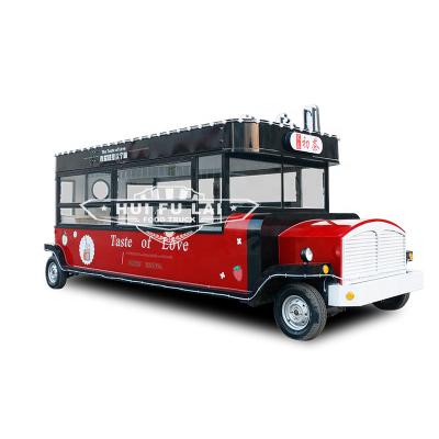 China Easy Operate Mobile Food Truck 7.5ft Dining Car Food Trailer For Europe Vendors Hot Dog Food Cart for sale