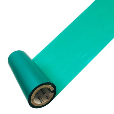 China COMPATIBLE green wax resin near ribbons 2021 new arrivals color edge thermal transfer ribbon competitive price corner TTO best quality for sale